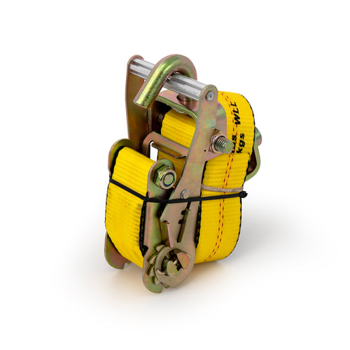 Wheel Strap, W/ Rubber Protector, Swivel Hooks And Ratchet (Box 1/8)