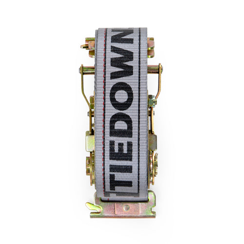 2” x 16" Gray Ratchet Strap with E Fitting