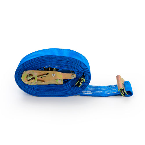 2" x 20'  Blue Ratchet Strap with E Fitting (Box 1/20)