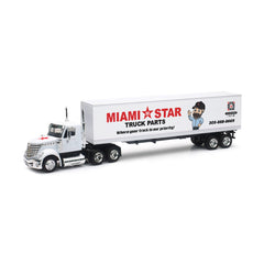 Toy Truck, Lonestar W/ White  Cab and trailer, 1:43 Scale, International