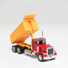 Toy Truck, Dump Truck in Red and Yellow 1:32 Scale fits Kenworth W900 (Each)