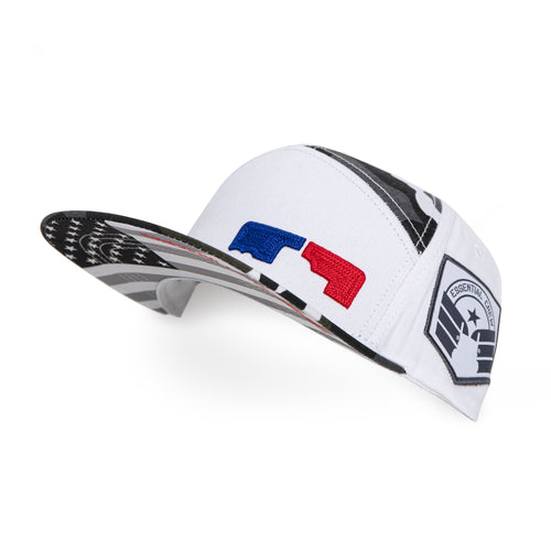 Hat White Camo Cross Stitch Logo