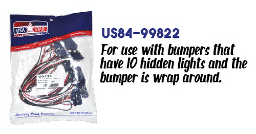 Pigtail 3 Prong Connector Set Of 10 ,With (2) 24” Cables On Ends And (8) 12” Cables In Center