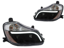 Black Headlight fits Kenworth T680 w/ Light Bar