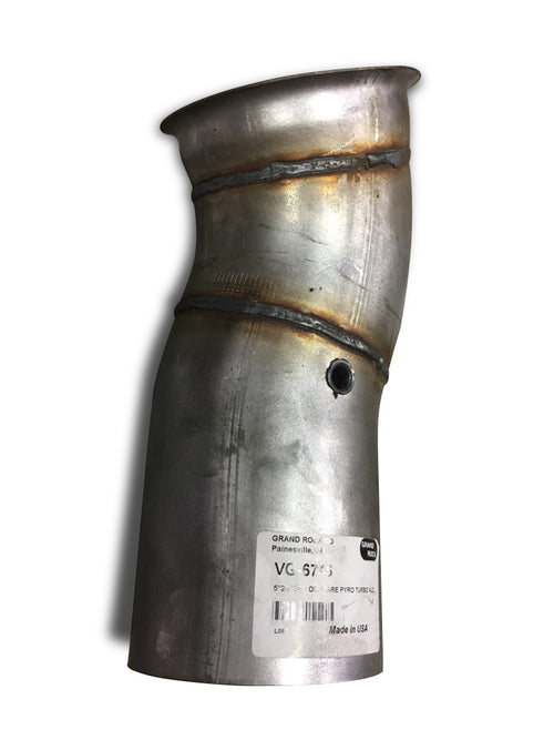 Aluminized 2 Bend Turbo Pipe With 5” O.D Ends fits Volvo VN And VNL Models
