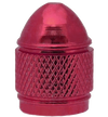 Domed, Ribbed Red Metal Valve Cap