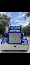 Grille fits Peterbilt Long Hood 379 Grill "New" Tree Diamond Style Stainless Steel, Height : 35.5"