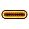 24 Led 4" Oval "Mirage" Turn Signal Light - Amber Led/Clear Lens