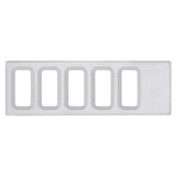 Chrome Plastic Dash Switch Panel Cover For International - 5 Openings