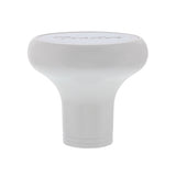 Deluxe Aluminum Screw-On Air Valve Knob With Stainless Trailer Plaque (Pearl White)