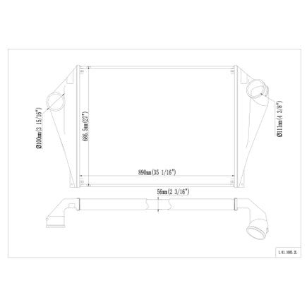 Charge Air Cooler Fits FORD-STERLING 9000-9500 SERIES 92-97