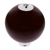 Number 7 Pool Ball Gearshift Knob - Gloss Maroon