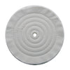 8" White Soft Muslin Buff - 1/2" Arbor