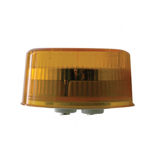 9 LED 2" Reflector Clearance/Marker Light Amber LED/Amber Lens