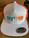 Hat Mesh, Florida, Orange/Red