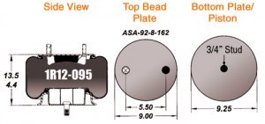 Goodyear Air Spring Rolling Lobe Airbag