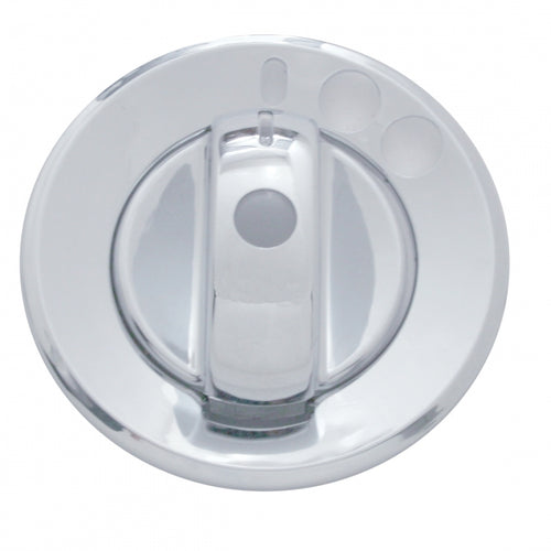 Chrome Plastic 2-Piece Headlight Switch Cover For 2008-2017 Freightliner Cascadia