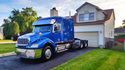 Flat Chrome Bumper Grille fits Freightliner Century/Columbia