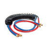 Reflexallen Air Coil - COMPACT COIL™, 15 Ft. w/40" Lead, Pair, Red (Emergency) /Blue (Service) Grips