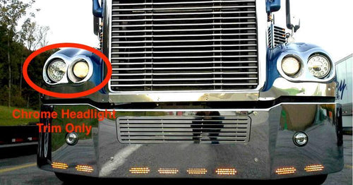 Chrome Headlight Bezel (Passenger Side) fits Freightliner Coronado