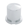 1-1/8" x 1-7/8" Chrome Plastic Pointed Nut Covers - Push-On (10-Pack)