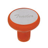 Deluxe Aluminum Screw-On Air Valve Knob With Stainless Trailer Plaque (Cadmium Orange)