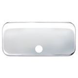 Chrome Plastic Upper Side Storage Door Cover For 2007-2018 Freightliner Cascadia