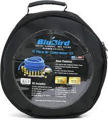 Blubird Rubber Air Hose 13pc Kit 3/8" 50' 1/4" NPT w/ 12 pc Kit