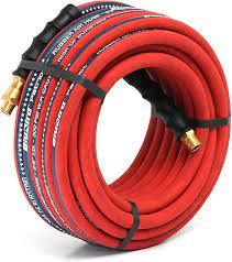 Blubird Patriot Pro Rubber Air Hose 3/8" 50' 2 x 3/8" NPT with 1/4" Reducers