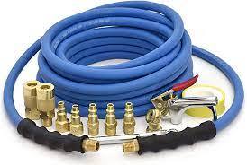 Blubird Rubber Air Hose 13pc Kit 3/8" 50' 1/4" NPT w/ 12 pc Kit