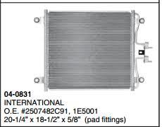 A/C Condenser Fits International, 2674, 4900,5600i, 7300, 7400, 7500, 7600, Ford  F-650, F-750