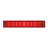 12" Spyder LED Light Bar w/ Chrome Plastic Bezel RED