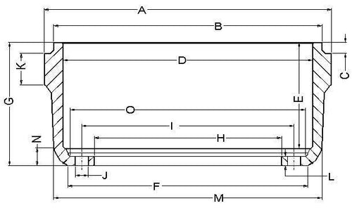 Brake Drum, 16.50"x 5.00"