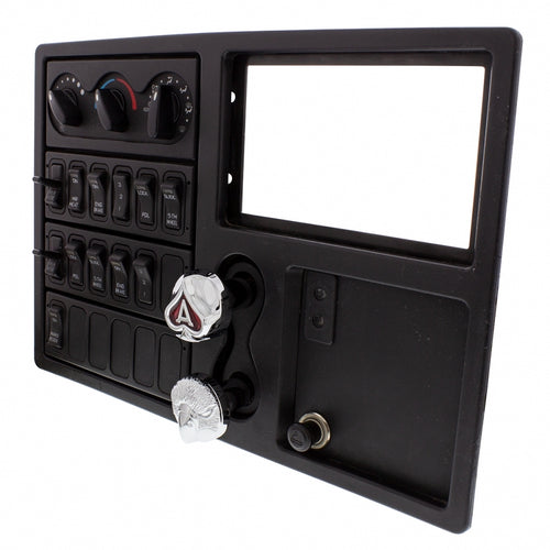 Ace Of Spades Air Valve Knob - Chrome With Red Inlay