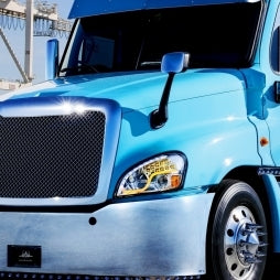 High Power LED Chrome Headlight w/ LED Daytime Running Light & LED Turn Signal For 2008-17 fits Freightliner Cascadia - Driver