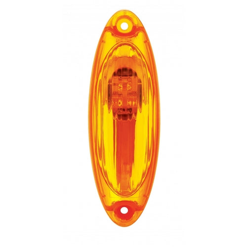 3 Amber LED Reflector Cab Light For 2008-2017 Freightliner Cascadia - Amber Lens