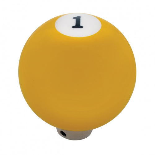 1 Ball Billiard Gearshift Knob - Yellow