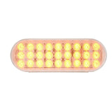 Oval Smart Dynamic Led Sealed Light Amber /Clear