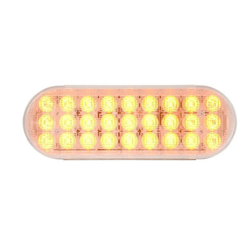 Oval Smart Dynamic Led Sealed Light Amber /Clear
