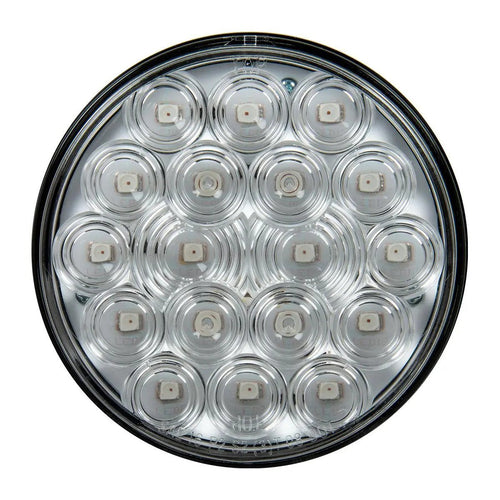 4" LED Sealed Light Fleet Series Red Clear