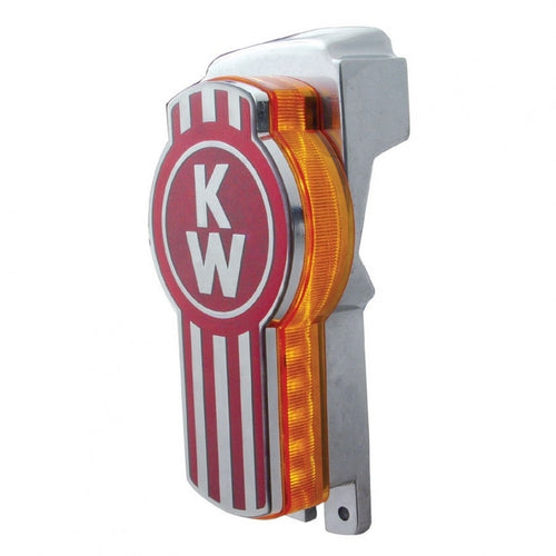 32 LED Backlit Emblem Light For Kenworth - Amber LED/Amber Lens