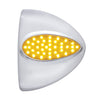 39 LED Teardrop Headlight Turn Signal Light Cover - Amber LED/Amber Lens