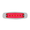 16 LED "GLO" Rectangular Clearance/Marker Light w/ Bezel - Red LED/Red Lens