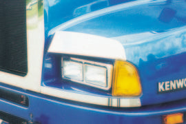 Headlight Bottom Fender Guards fits Kenworth T600. Hardware Included (Sold In Pair)