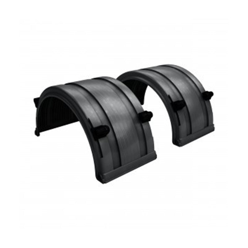 Pair), 19.5” Wheels Single Axle Full Round Fender - Spray Master® wit