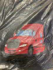Black Mud Flap 24” X 30” with International Prostar Truck Logo - Pair