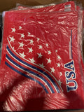 Red Mud Flap  24” X 30” with USA Star Design - Pair