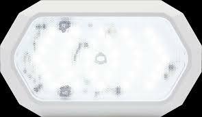 Opti-Brite 36-LED Dome Lights Surface mount LED dome light with white base and trim ring, no switch