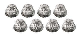 3/4" Mini Watermelon Hero LED Light - Purple Light / Clear Lens, 8 Pack