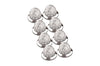 3/4" Mini Watermelon Hero LED Light - White Light / Clear Lens, 8 Pack